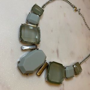 Turquoise and Silver Beaded Necklace